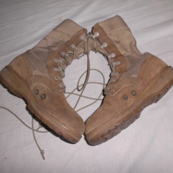 HOT WEATHER DESERT TAN MILITARY COMBAT VIBRAM SOLES 6.5R BOOTS SS 8470 main image 10
